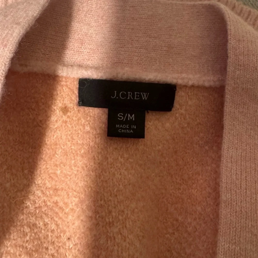 J. Crew Pink Patterned Cardigan
